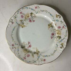 Vintage Germany Carl Tielsch C.T. Altwasser Floral Porcelain Plate